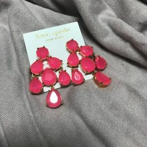 Hot pink Kate spade earrings